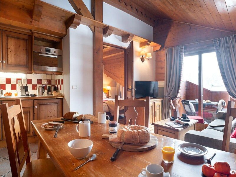 Appt. 7 Personen - 2 Slaapkamers + 1 Slaapnis - Pierre & Vacances Premium residentie Les Fermes du Soleil - Les Carroz d'Araches