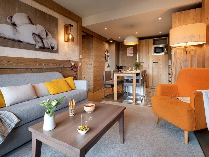 Appartement 4 personen - 1 slaapkamer - Pierre & Vacances Premium residentie L'Hévana - Méribel Centre 1600
