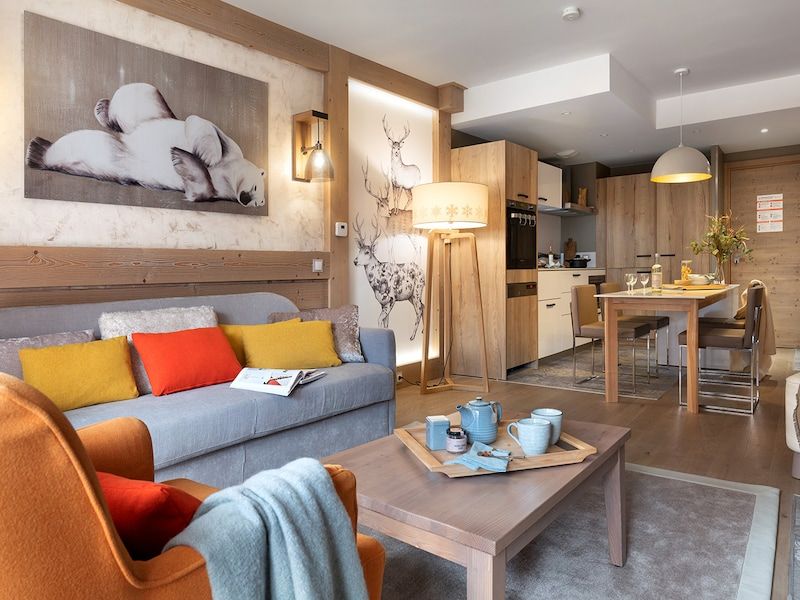 Appartement 6 personen - 2 slaapkamers - Sauna - Open Haard - Bubbeldouche - Pierre & Vacances Premium residentie L'Hévana - Méribel Centre 1600