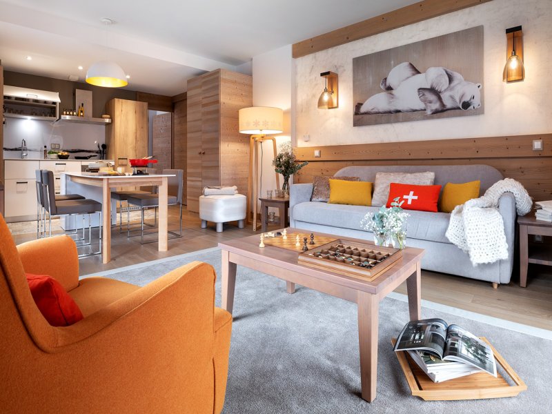 Appartement 6 personen - 2 slaapkamers - Uitzicht op de bergen - Pierre & Vacances Premium residentie L'Hévana - Méribel Centre 1600