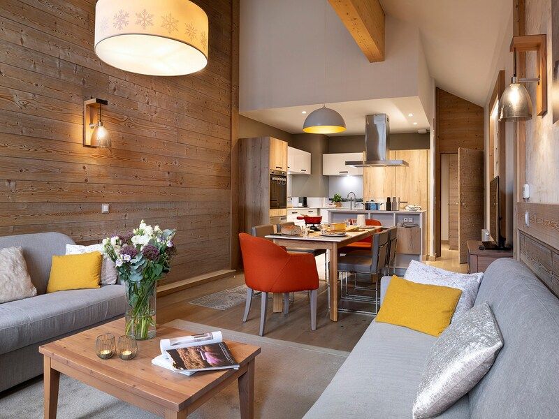Appartement 8 personen - 3 slaapkamers - Sauna - Haard - Baignoire balnéo - Pierre & Vacances Premium residentie L'Hévana - Méribel Centre 1600