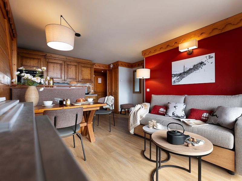 Appartement 6 Personen - 1 Slaapkamer + 1 Slaapnis - Pierre & Vacances Premium residentie Les Alpages de Reberty - Les Menuires Reberty 2000