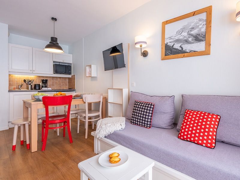 Studio 4 personen - 1 slaaphoek - Pierre & Vacances Residentie Le Thabor - Valmeinier