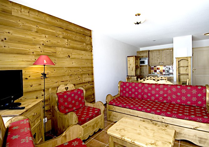 Studio 4 personen - Résidence Labellemontagne Rochebrune Le Vallon 4* - Orcières Merlette 1850