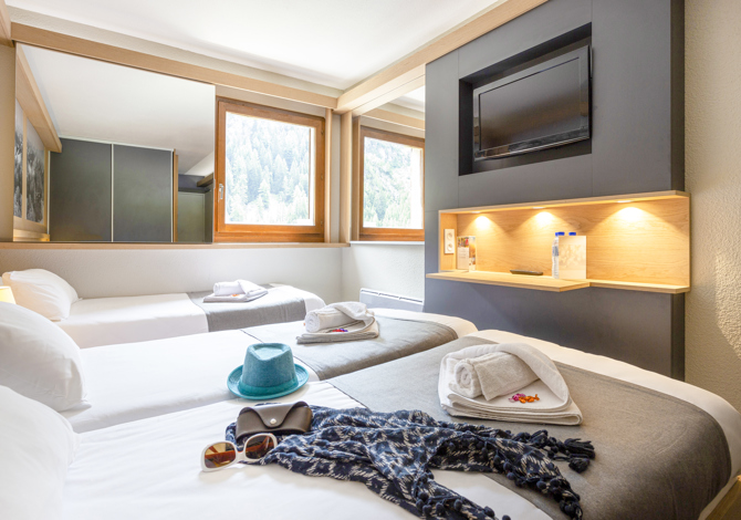 Driepersoonskamer Escapade Volpension - Hotel Club MMV Tignes Les Brévières 4* - Tignes 1550 Les Brévières