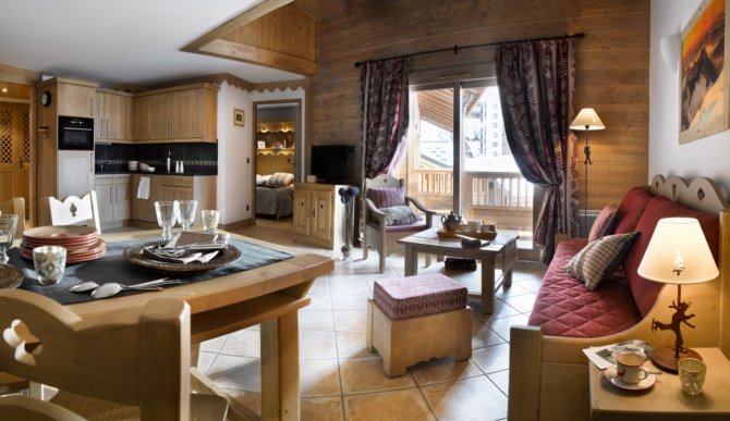 3 Kamer appartement 6 personen Goud. - Résidence CGH & SPA Les Clarines 4* - Les Menuires Preyerand