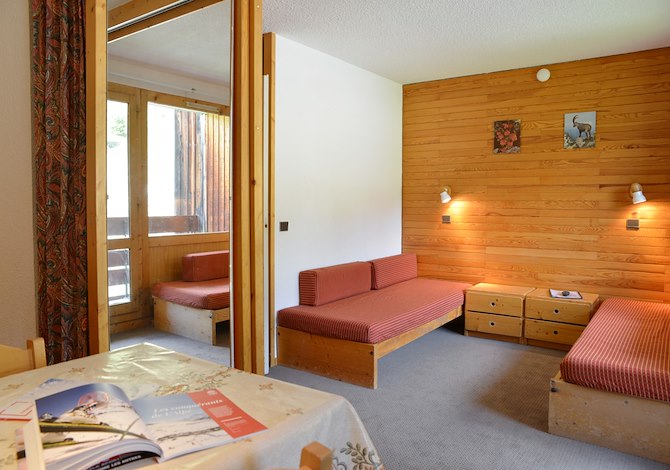 Studio divisible 4 personen 529 pistezicht - travelski home classic - Résidence 3000 - Plagne Bellecôte