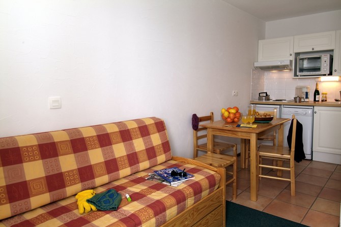 Studio cabine 4 personen - Résidence Odalys L'Ours Blanc 3* - Valmeinier
