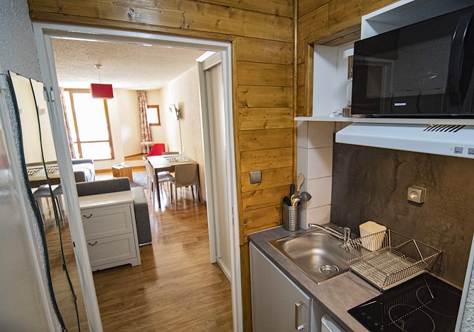 Studio 4 personen Balkon Plus - Résidence Le 1650 - Les Orres