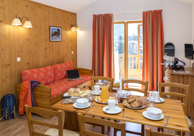 2 Kamer appartement 6 Personen met cabine - Résidence Le Blanchot 3* - Pralognan la Vanoise