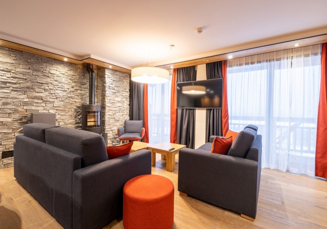 Suite met 2 Kamer appartement 4 Personen Superieur - Hôtel Alparena 4* - La Rosière