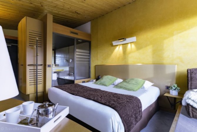 Slaapkamer 2 personen + 1 enfant Privilège pension complète pour 2 et 6 nuits - Belambra Clubs Arc 1800 - Hôtel Du Golf - Tout Compris - Les Arcs 1800