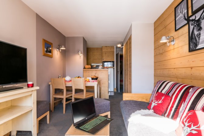 Studio 4 personen standaard - Pierre & Vacances Residentie Les Balcons de Bellevarde - Val d'Isère La Daille