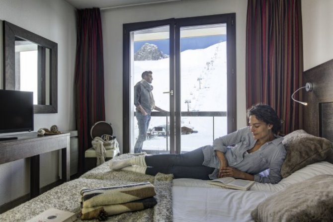Hotel Tignes Le Diva Slaapkamer 4 Personen Privilege (2 ad&2enf) PC 1N - Slaapkamer 4 Personen Privilege (2 ad&2enf) PC 1N - Hotel Tignes Le Diva - Tignes Val Claret