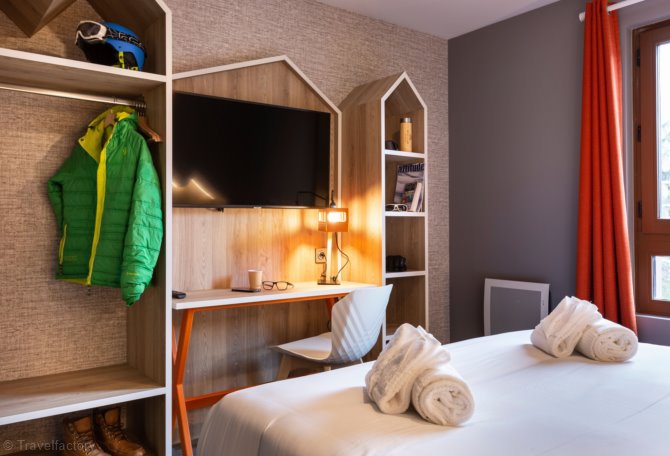 Kamer appartement 2 personen Cordée Ontbijt - Hôtel Base Camp Lodge - Bourg Saint Maurice