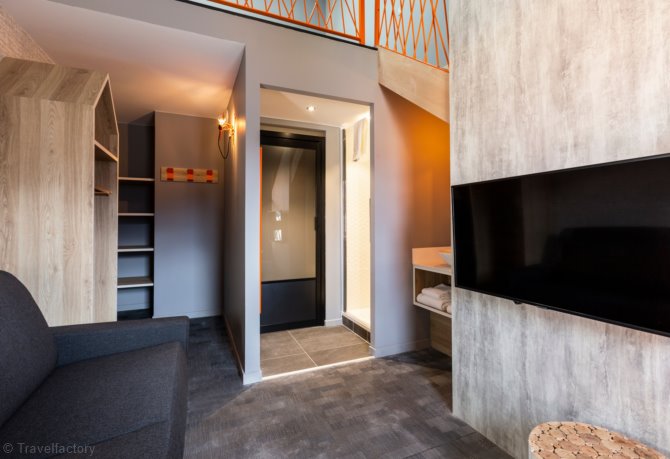 Kamer appartement 2 Personen Iseran Mezzanine Ontbijt - Hôtel Base Camp Lodge - Bourg Saint Maurice