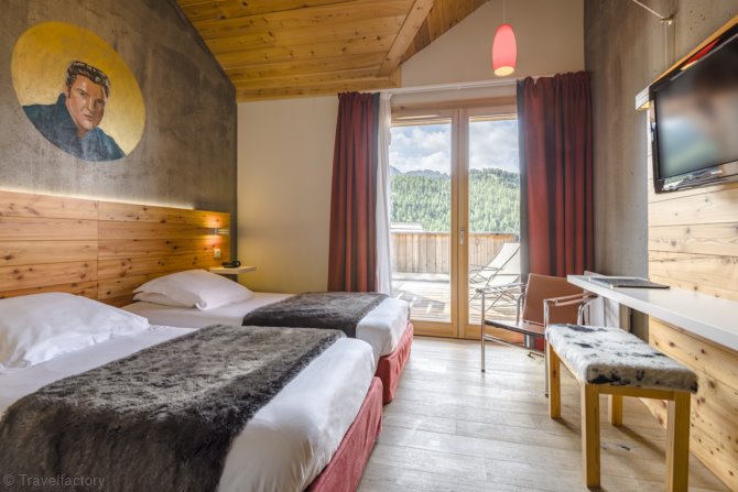 Kamer appartement 2 personen Standard Terras - Anova Hôtel & Spa - Montgenèvre