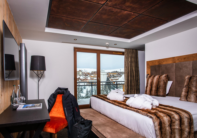 Kamer appartement 2 Personen Club Ontbijt - Hôtel Daria-I Nor 5* - Alpe d'Huez