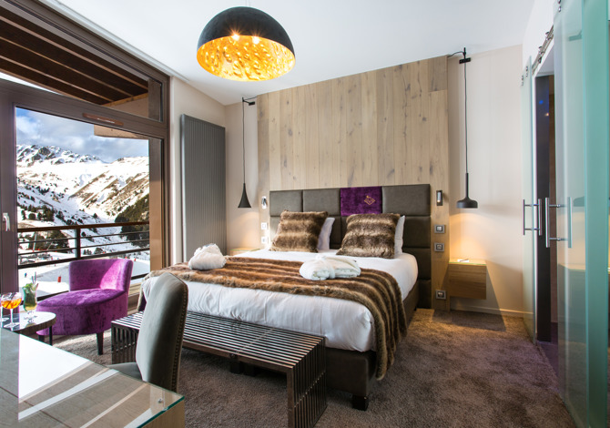 Kamer appartement Club 2 Volwassenen met ontbijt - Hôtel Taj-I Mah 5* - Les Arcs 2000