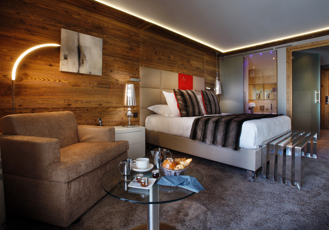 Kamer appartement voor 2 Personen Privilège Noordwest Ontbijt - Hôtel Koh-I Nor 5* - Val Thorens