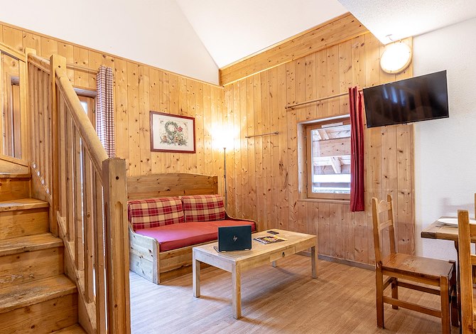 5 kamer appartement 12 personen Duplex berg hoek - Résidence Madame Vacances Les Fermes de Saint Sorlin - Saint Sorlin d'Arves