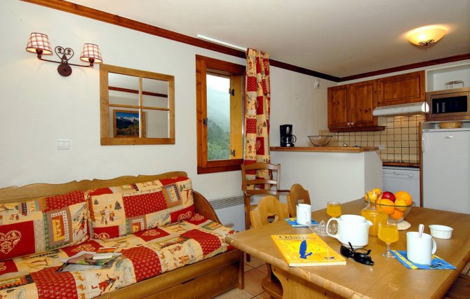 3 Kamers 6 Personen . - Résidence Odalys Le Hameau et les Chalets de la Vallée d'Or 3* - Valloire