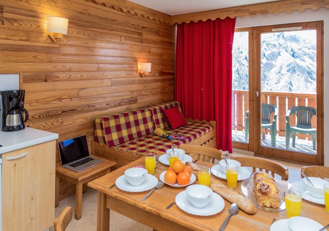 2/3 Kamer appartement 5/6 personen - Résidence Odalys L'Ecrin des Neiges 3* - Valmeinier