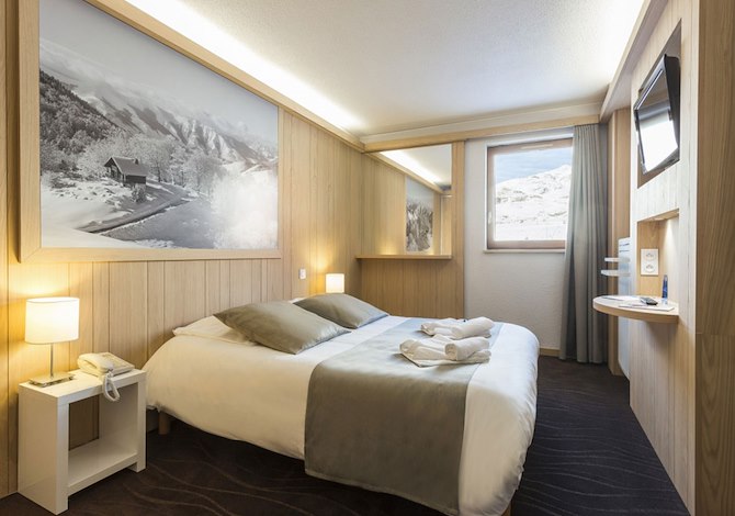 Tweepersoonskamer - Volpension - Hotel Club MMV les Bergers 4* - Alpe d'Huez