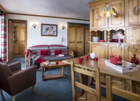 Kamer appartement 4/6 personen cabine kort verblijf - Résidence Village Montana Soleil 4* - Val Thorens