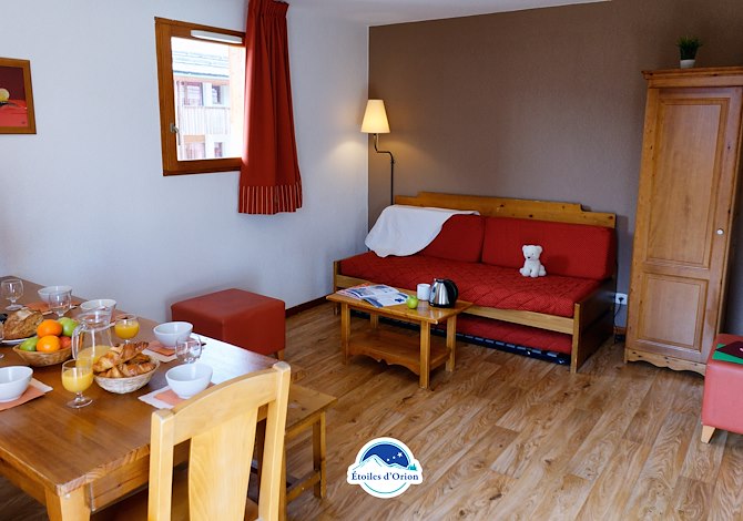 3 Kamer appartement 6/8 personen Etage 4 - Résidence Vacanceole Etoiles d'Orion 3* - Orcières Merlette 1850