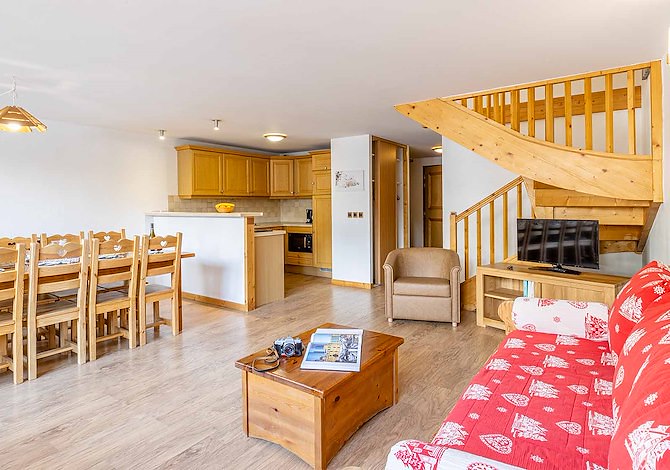 5 Kamer appartement 11 personen Loggia - Résidence Madame Vacances Les Jardins de la Vanoise 4* - Pralognan la Vanoise