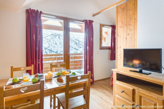 2-kamer appartement - 2 t/m 4 personen - travelski home select - Chalets Le Grand Panorama II 3* - Valmeinier
