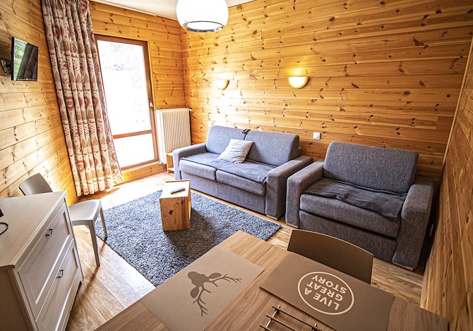 Studio 3 personen Balkon - Résidence Le 1650 - Les Orres