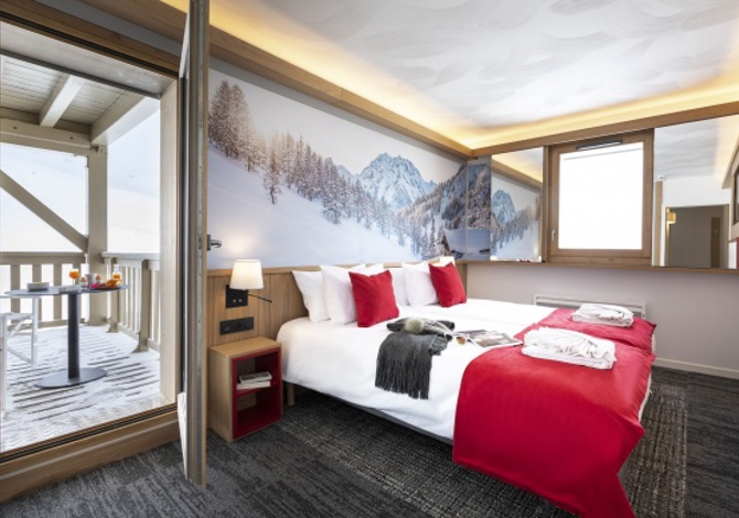 Vierpersoonskamer - 2 t/m 4 personen - Volpension - Hotel Club MMV Plagne 2000 4* - Plagne - Aime 2000