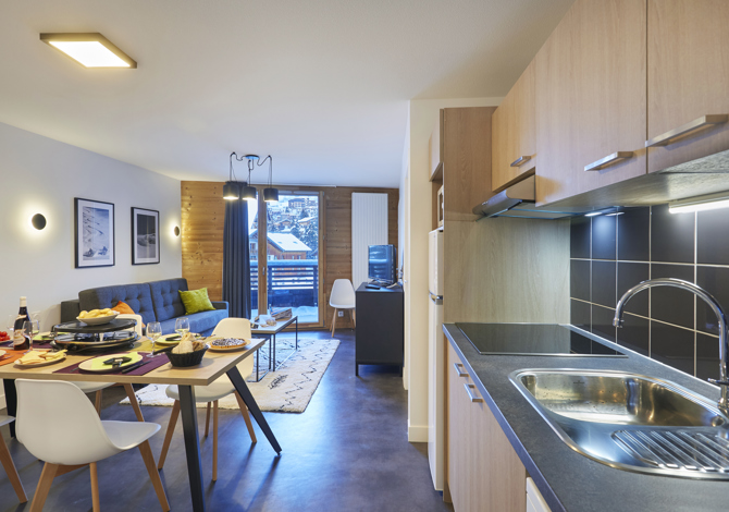 2 Stukken 4/6 Personen - Résidence Nemea Le Hameau 4* - Les Deux Alpes Centre