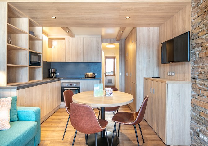 2 Kamer appartement 5 Personen PMR - Résidence Vacanceole Beauregard - Doucy
