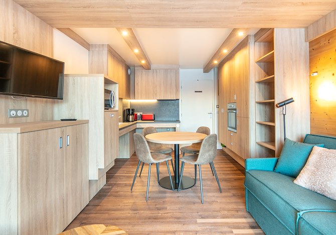 2 Kamer appartement 6 personen mezzanine - Résidence Vacanceole Beauregard - Doucy
