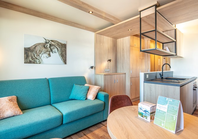 Studio 4 personen - Résidence Vacanceole La Duit - Doucy