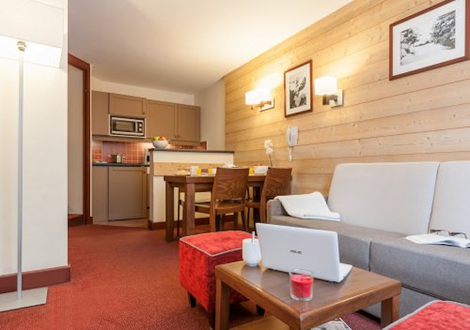 2 Kamer appartement 4 personen standard . - Pierre & Vacances Résidence Le Belmont . - Les Arcs 1800