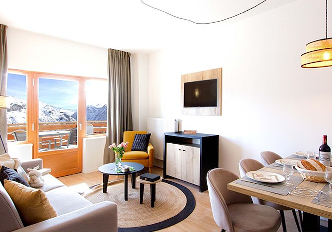 3 Kamers 8 personen cabine duplex - Résidence Labellemontagne Rochebrune Les Cimes 4* - Orcières Merlette 1850