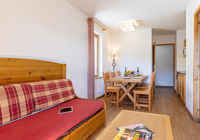 2-kamer appartement cabine - 2 t/m 6 personen - Résidence Madame Vacances Les Fermes de Saint Sorlin - Saint Sorlin d'Arves