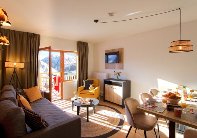 3 Kamers cabine 8 personen - Résidence Prestige Odalys Rochebrune Les Cimes - Orcières Merlette 1850