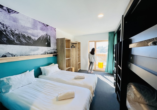 Familiekamer 6 personen met halfpension, niet restitueerbaar - The People Hostel - Les Deux Alpes Centre