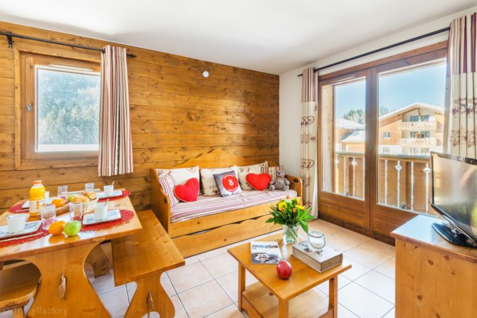 Studio cabine 4 personen - Résidence Lagrange Vacances Les Fermes de Samoëns 4* - Samoëns
