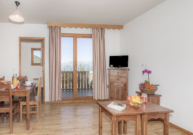 2 kamer appartement 4/6 personen Comfort Edelweiss - Résidence Les Hauts de Préclaux - Les Orres