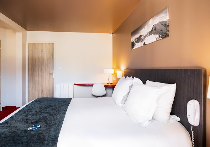 Kamer appartement 3 Personen met ontbijt - Hôtel du Soleil Le Parc Hôtel 4* - Serre Chevalier 1200 - Briançon