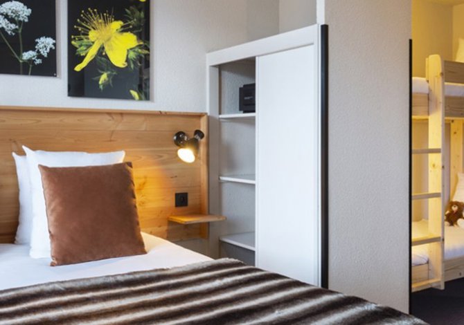 Ruime Kamer appartement 4 Personen met ontbijt - SOWELL Family La Lauzière 3* - Plagne Montalbert