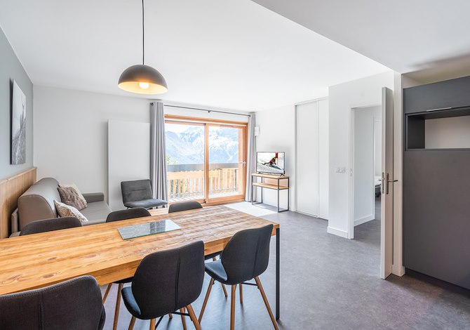 2 Kamers 6 personen cabine - Résidence Vacanceole Les Écrins d'Auris 3* - Auris en Oisans