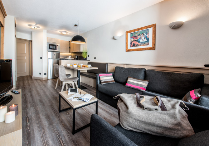 2 Kamer appartement met cabine 4 personen Premier SkiDiscovery - Residenties Village Montana 4* - Dutchweek - Val Thorens