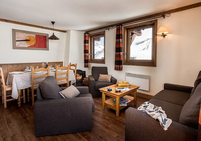 4-kamer appartement openhaard VIP Grand comfort - 2 t/m 6 personen - Residenties Village Montana 4* - Dutchweek - Val Thorens